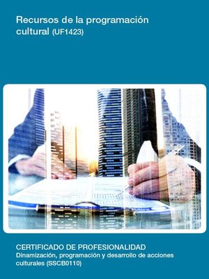 cover image of UF1423--Recursos de la programación cultural